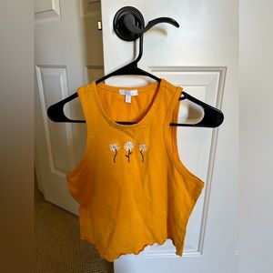 Abound | orange daisy crop top